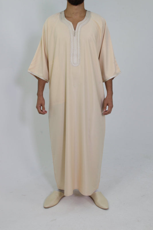 Djellaba Royale - Beige - TheDjellaba - TheDjellaba - Djellaba - Kaftan - Jalabiya - Thobe - Qamis - Dishdasha - Kurta - Abaya - Robe - Tunic - Burnous