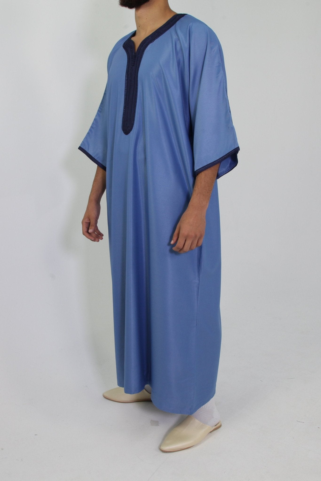 Djellaba Royale - Blauw - TheDjellaba - TheDjellaba - Djellaba - Kaftan - Jalabiya - Thobe - Qamis - Dishdasha - Kurta - Abaya - Robe - Tunic - Burnous