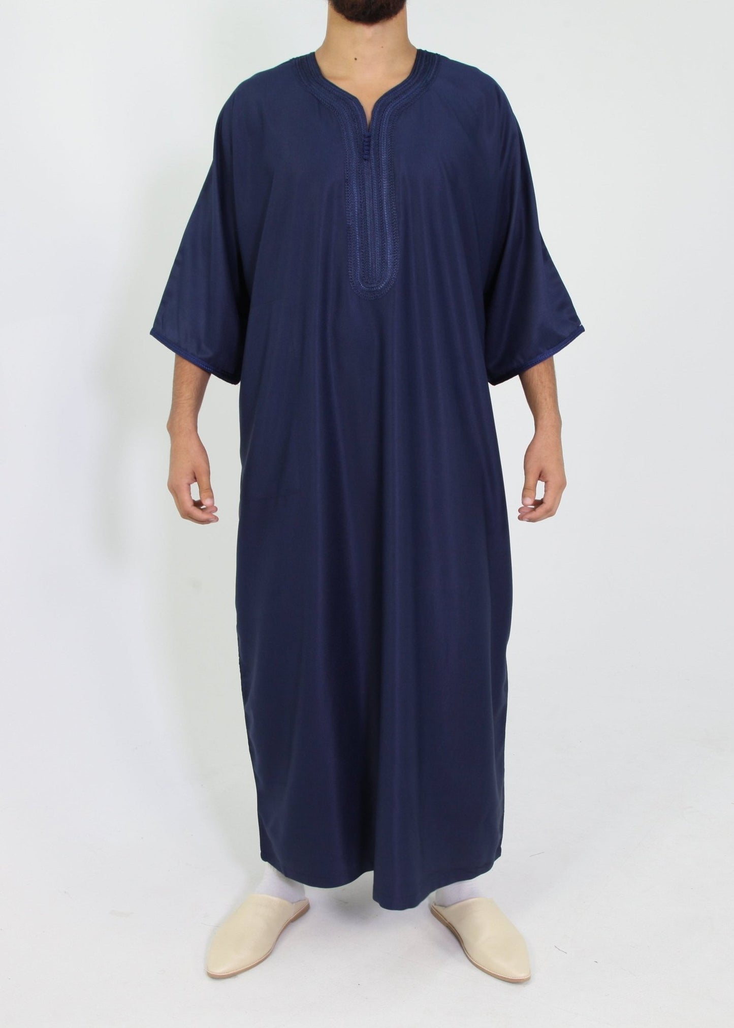 Djellaba Royale - Donker Blauw - TheDjellaba - TheDjellaba - Djellaba - Kaftan - Jalabiya - Thobe - Qamis - Dishdasha - Kurta - Abaya - Robe - Tunic - Burnous